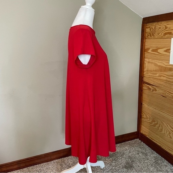 Glamorous Red Short Sleeve T-Shirt Dress Small - Picture 2 of 9